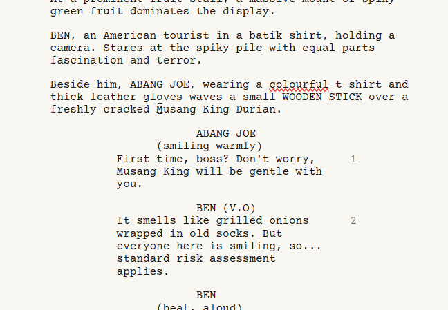 Scene Breakdown screenshot